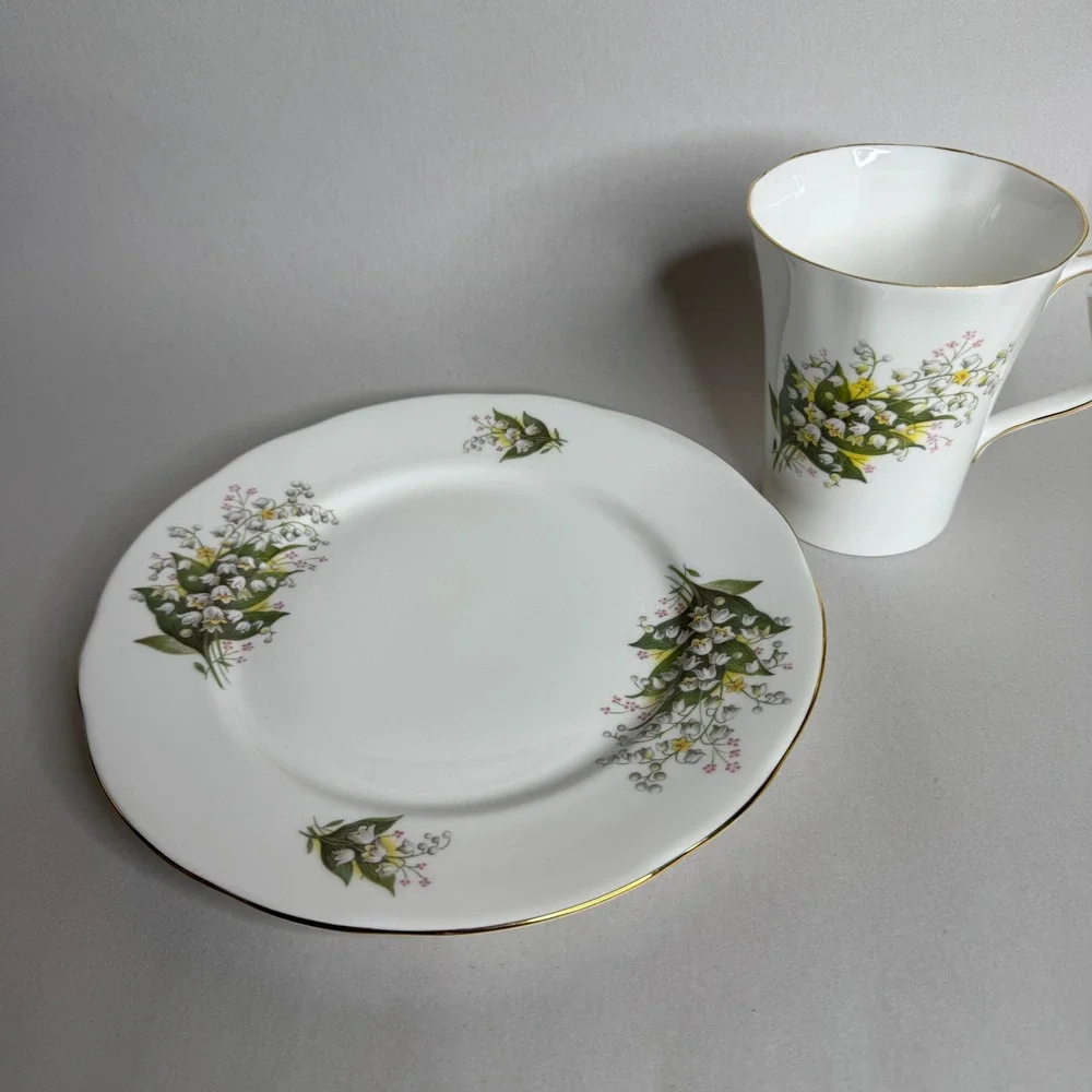 Duchess‎ Fine Bone China Lily of the Valley Cup and Plate Set Made in England